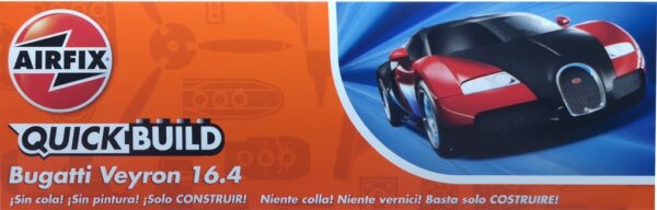 Bugatti Veyron Schwarz/Rot QUICKBUILD 1:24 (Airfix J6020) – Bild 4