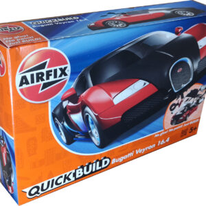 Bugatti Veyron Schwarz/Rot QUICKBUILD 1:24 (Airfix J6020)
