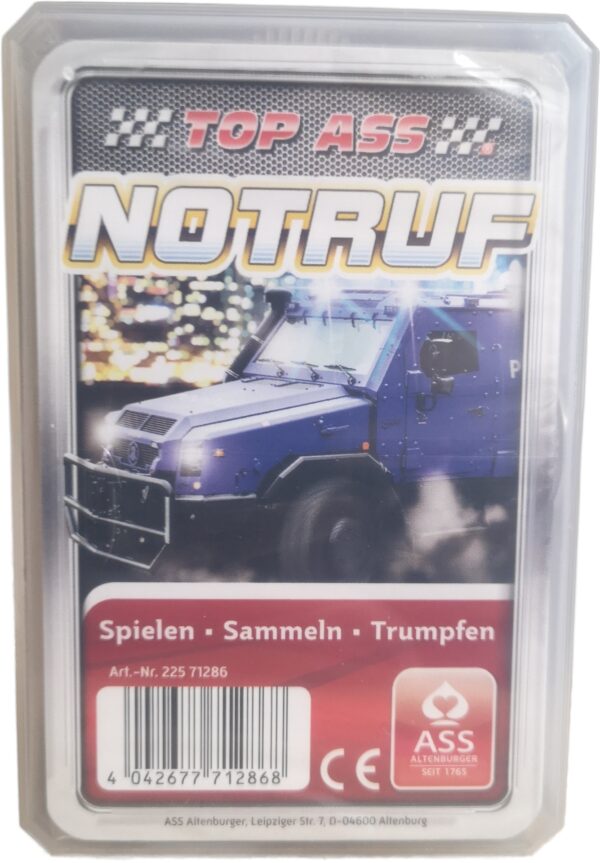 Quartett Spiel TOP ASS Kartenspiel (Notruf)
