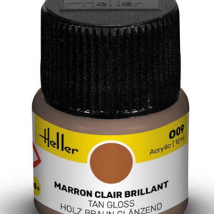 Acrylfarbe 009 Holzbraun glänzend 12ml (Heller 9009)