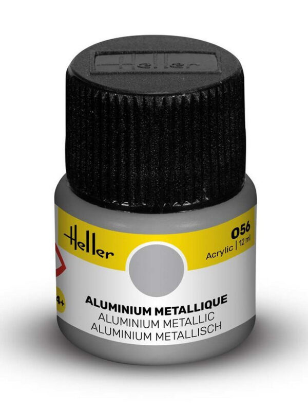 Acrylfarbe 056 Aluminium metallisch 12ml (Heller 9056)
