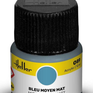 Acrylfarbe 089 Mittelblau matt 12ml (Heller 9089)