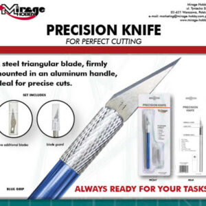 MIRAGE Precision Knife + 5 blades (BLUE)